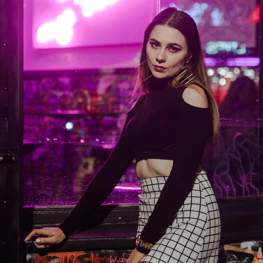 Black Solemio Cutout Turtleneck